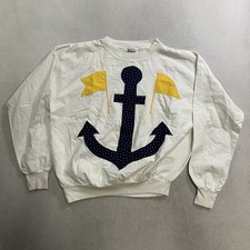 Vintage Quitman USA Sweatshirt Mens Size Large Where US Navy Made In USA 80s 90s