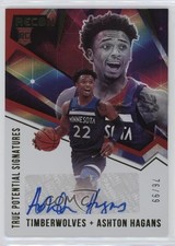2020-21 Panini Recon True Potential Signatures Red 76/99 Ashton Hagans Auto 19l2