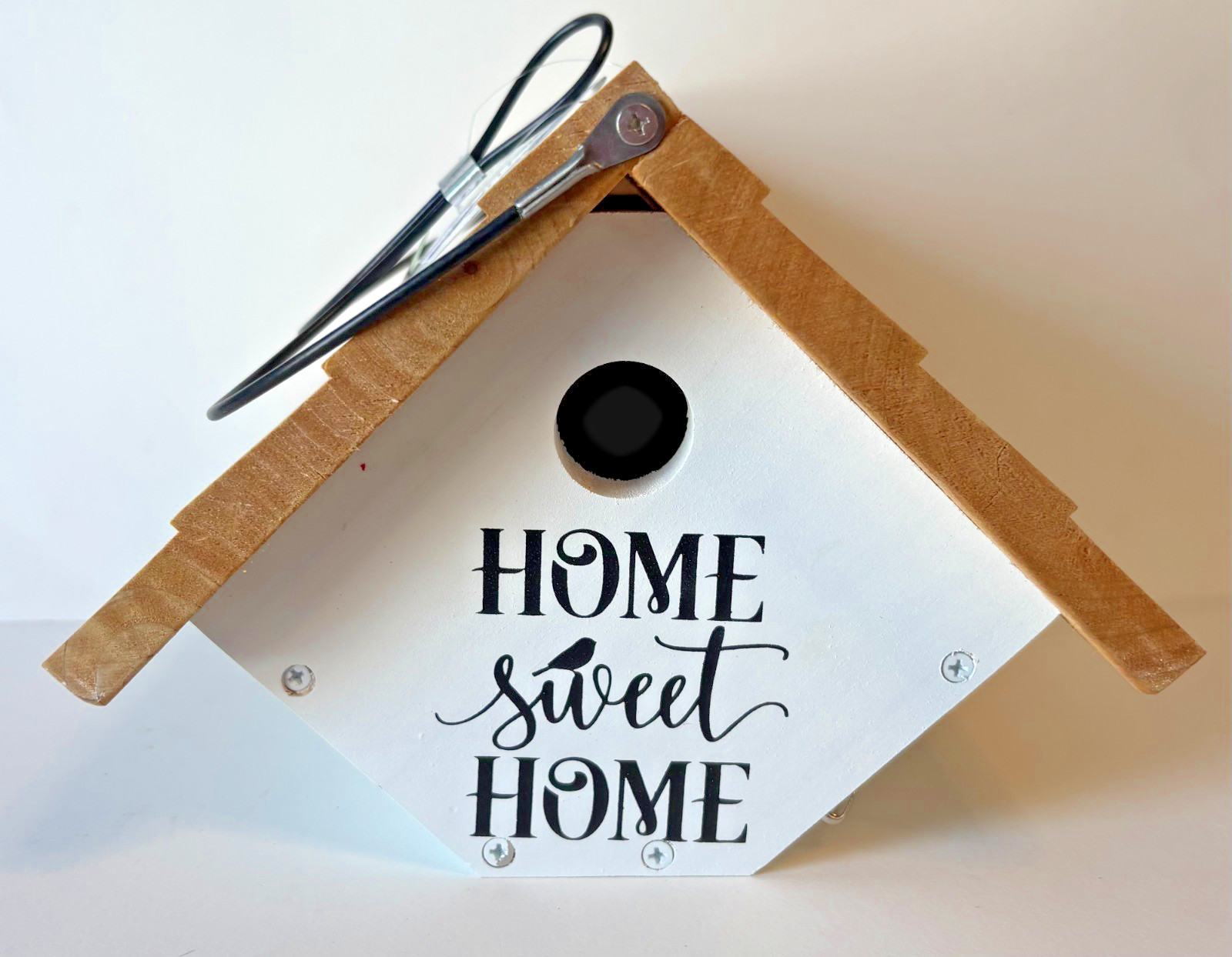 Natures way small Cedar Bird House, home sweet home / new gift 6.5x9"