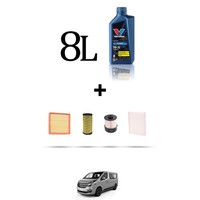 Hoffcar Servicekit 4 Filter Und 8L ÖL FüR Fiat Talento II 2.0 Ecojet 107Kw