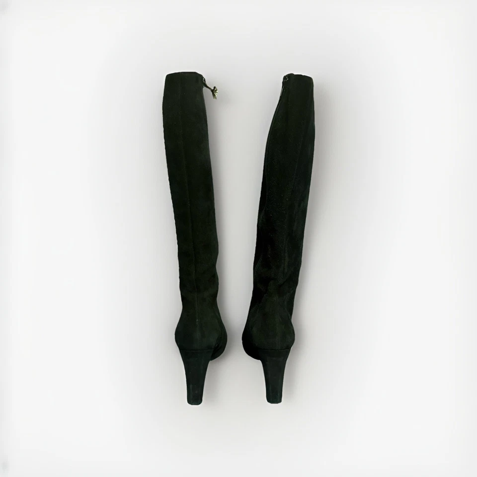 STUART WEITZMAN STIVALI PELLE SCAMOSCITA NERO - Immagine 4 di 4