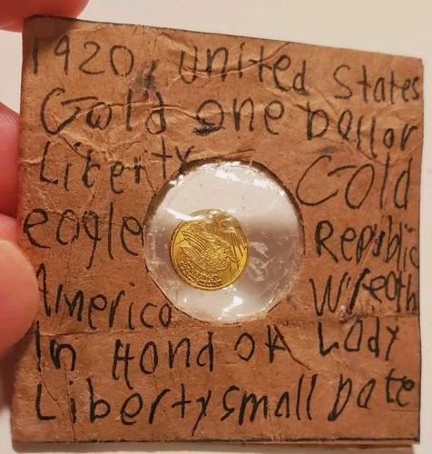 1920s 1/2 Half Dollar Gold Liberty Princess One Dollar Coin-Extremely Rare USA