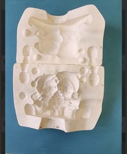 Vintage Clay Magic J1385 Christmas Cuddle Clauses Bears Ceramic Slip Mold