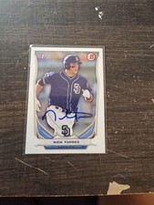 2014 Bowman Draft Picks Nick Torres #112 Hand Signed