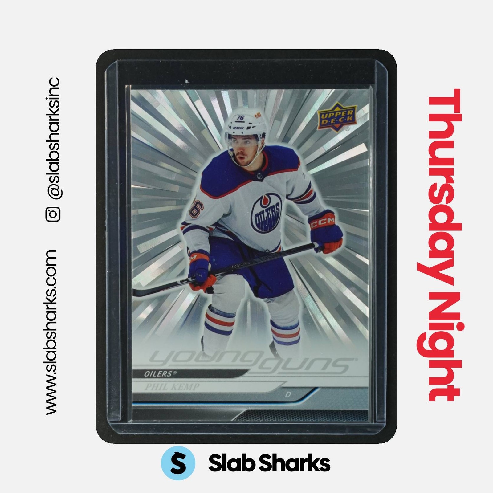 2024 UPPER DECK #471 PHIL KEMP OUTBURST SILVER YOUNG GUNS RC ROOKIE