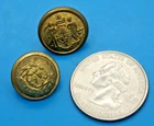 2 MAINE STATE SEAL UNIFORM BUTTONS - 2 VARIATIONS - ANTIQUE ORIGINALS