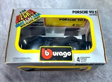 Vintage Bburago Porsche 911 S 1/24 Diecast Model Car 0102 Black Italy Boxed 1980