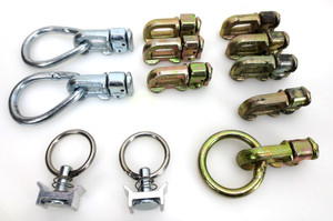 Lot of  10 - Double Stud L Track Fitting w/ Pear Link for L Track Rail ISO97885F