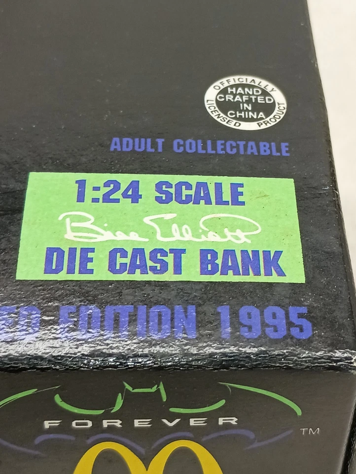 1995 Bill Elliott McDonald's Batman Forever Ford Thunderbird банк 1:24 и 1:64 - Изображение 2 из 4