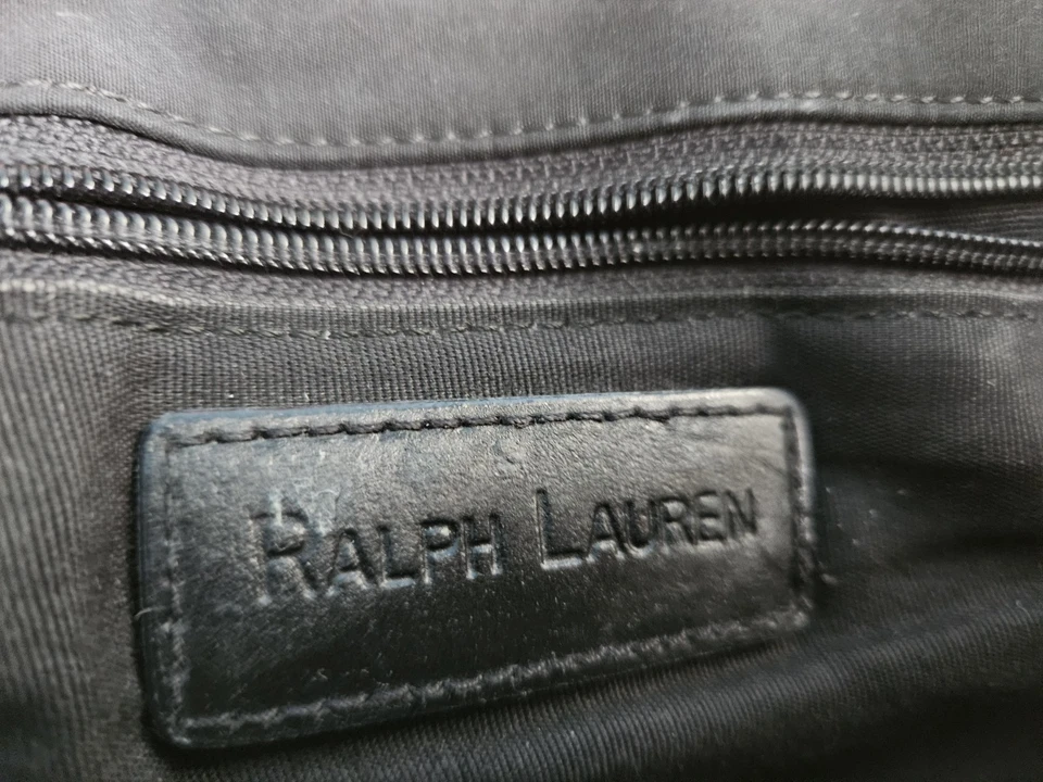 Bolso mensajero Ralph Lauren de lona negro Foto 4 de 4