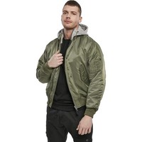 Brandit Hooded MA1 Bomber Jacket Flieger Jacke Sweatshirt Kapuze ÜBergangsjacke