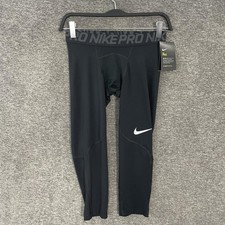 Nike Pro Pants Mens Small Black Compression Leggings Dri-FIT Training 838055-010