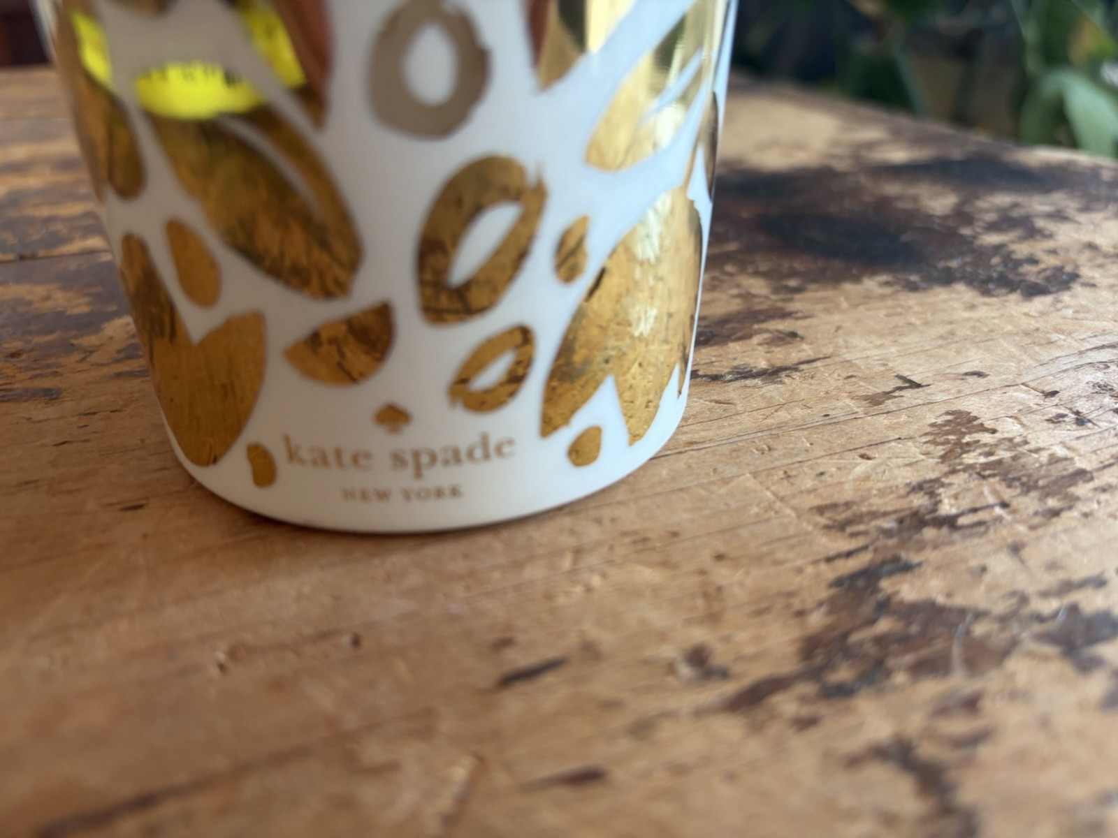 Kate Spade Golden Flower Plastic Travel Cold Cup Straw thumbnail 6