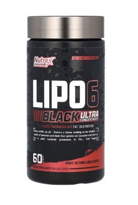 Nutrex Research, LIPO-6 Black, Ultra Concentrate, 60 Liqui-Caps, Exp: 02/2027