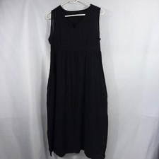 Women’s Black Sleeveless Maxi Dress Size S Casual Boho Minimalist