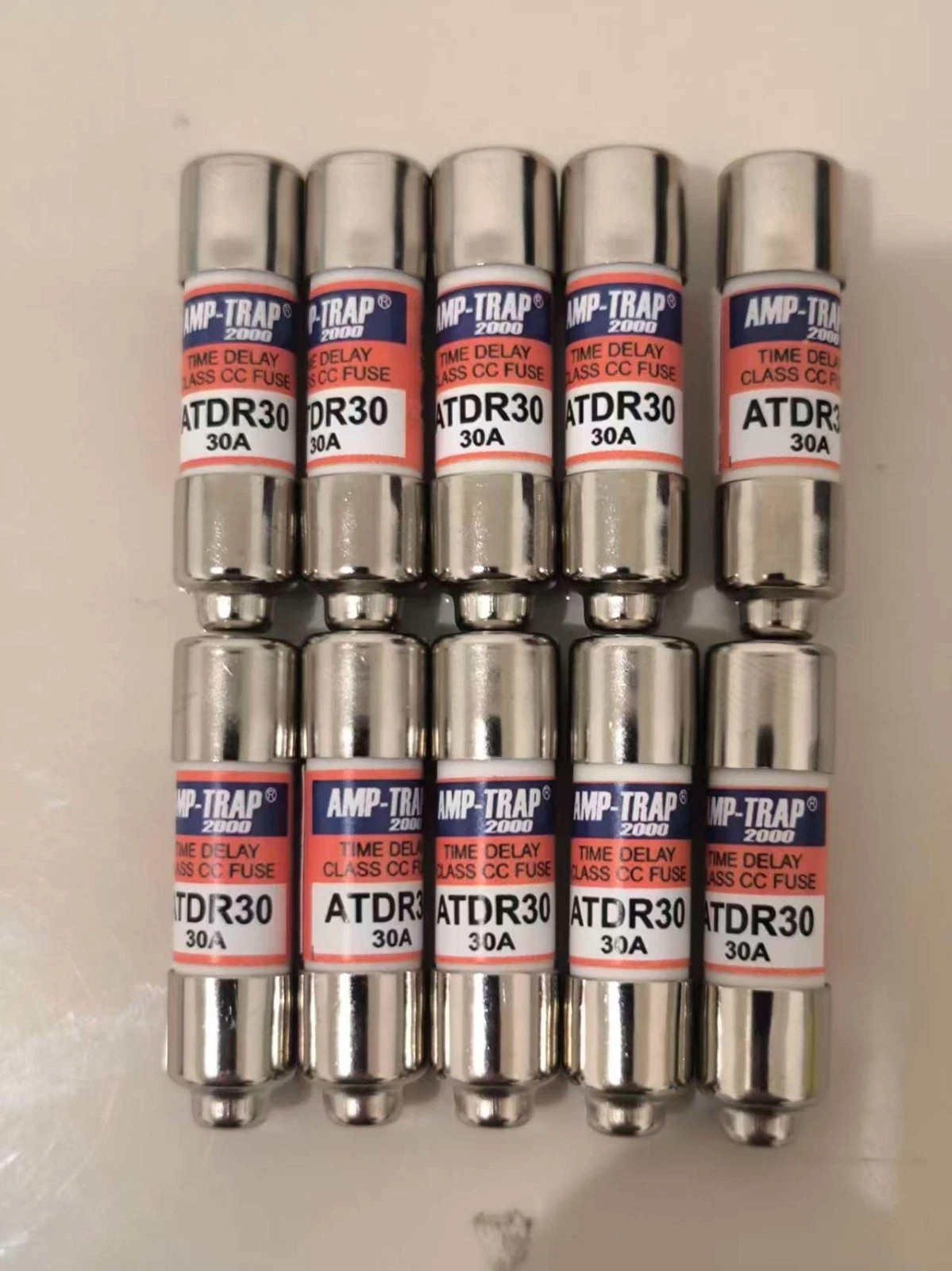 10PCS OEM Class CC Fuse ATDR30 ATDR-30, Time delay fuse 600V 30A PACK OF 10