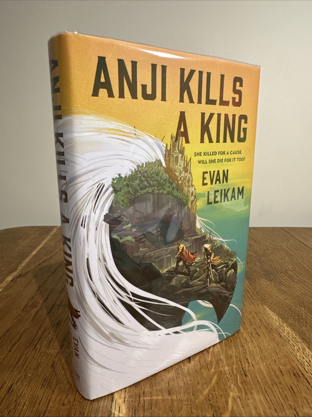Anji Kills A King by Evan Leikam SIGNED 2025 UK Broken Binding HB 1st/1st Titan