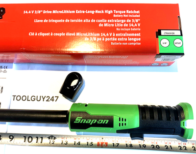SNAP ON CTR869 G DB 3/8 EXTRA LONG HIGH TORQUE 14.4 RATCHET NEW