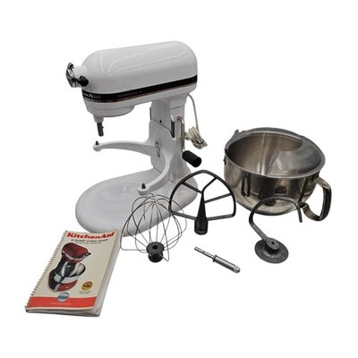 Kitchenaid Professional 6 Lift Stand Mixer w/ 6 Qt Bowl & Acc. KP2671XWH Tested