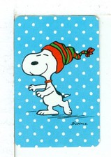 Single Playing Card Miniature "Peanuts, Snoopy" Hallmark 1608 U