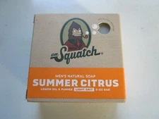 Dr Squatch Mens Natural Bar Soap Summer Citrus Light Grit Lemon Pumice 5oz