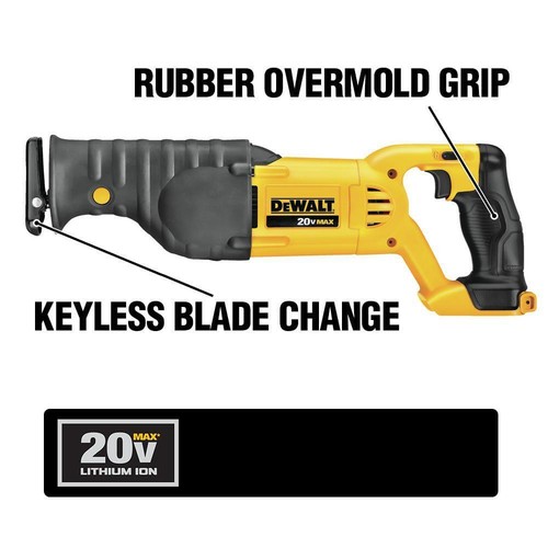 DEWALT Impact Driver Kit + Reciprocating Saw 20V MAX Li-Ion Brushless Cordless - Picture 7 of 11