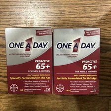 2-One A Day Proactive 65 + Multivitamins Supplement Men & Women 300 Tablets 6/26