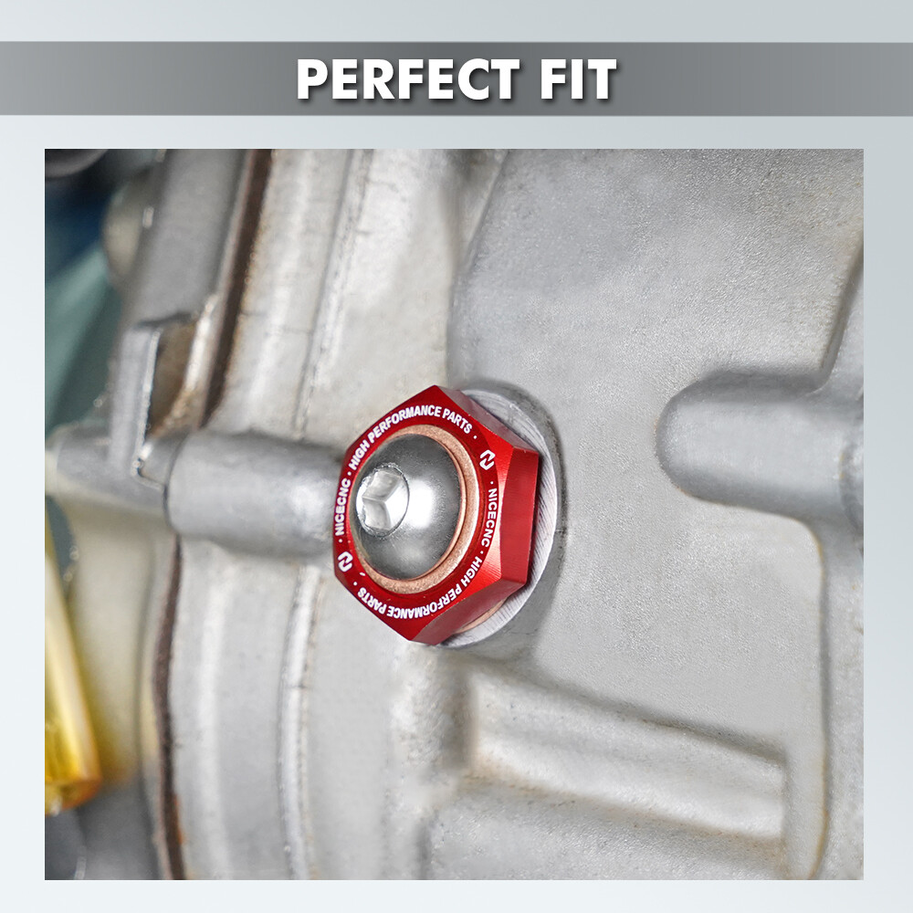 NiceCNC Reducer Oil Drain Plug Aluminum For Yamaha Raptor 700 700R 2006