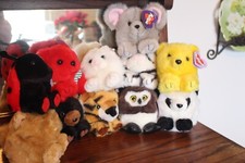 11 Vintage Plush Swibco PUFFKINS Olley Buttercup Tasha Jangles Tipper Paws