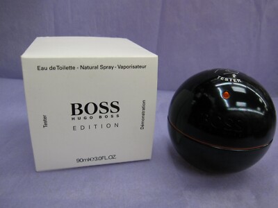 BOSS IN MOTION BLACK EDITION 3.0 FL oz / 90 ML Eau De Toilette Spray Tester Box