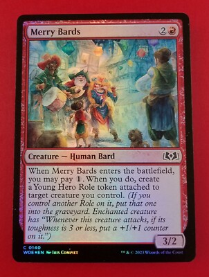 1x Merry Bards | FOIL | Wilds of Eldraine | MTG Magic Cards