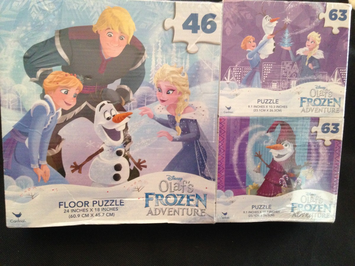 Set of 3 Disney Olaf's Frozen Adventure Puzzles NEW SEALED | eBay