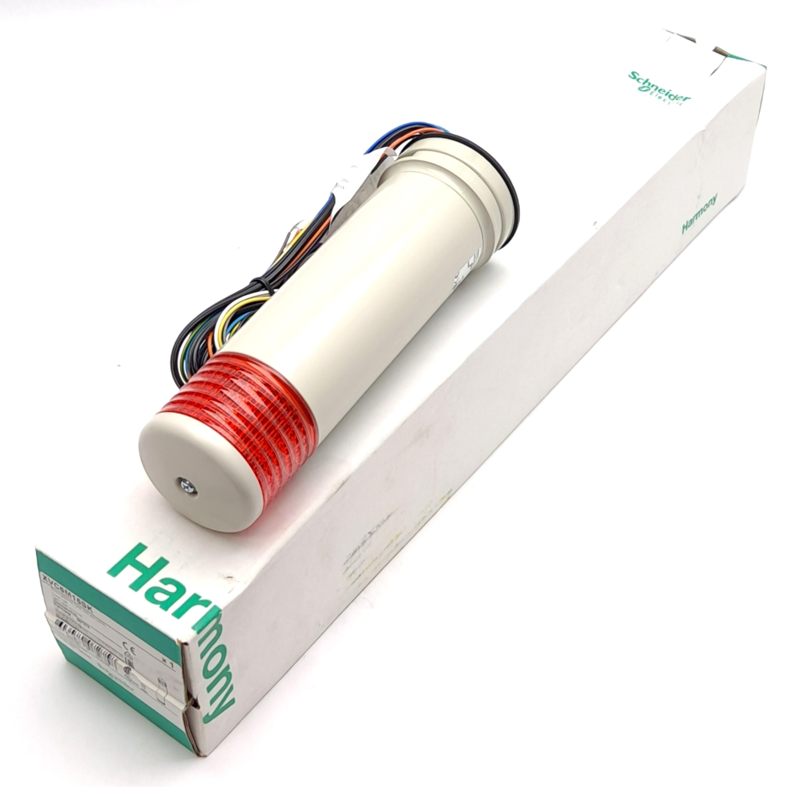 Schneider Electric XVC6M15SK LED Tower Light, Red, ø60mm, 100-240VAC, 70-85 dB