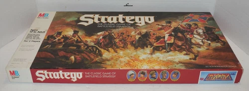 Vintage 1986 STRATEGO Milton Bradley MB Board Game Strategy Military Battlefield