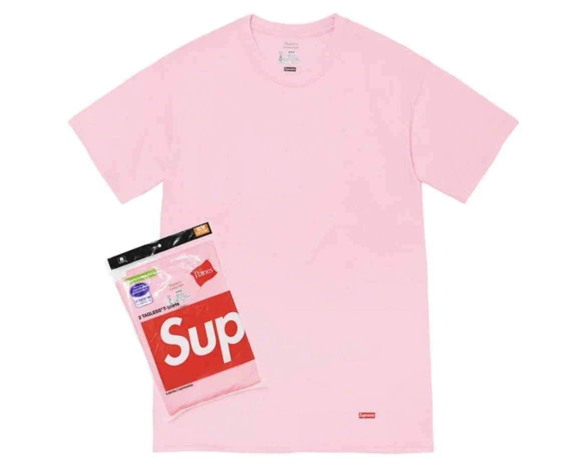 Supreme hanes sales tagless tees sizing