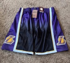 Mitchell  Ness LA Lakers 2009 NBA Fadeaway Swingman Shorts Size XL