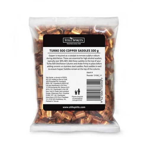 Still Spirits T500 Copper Saddles 100g Home Brew  FP