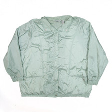 Haband Womens Shell Satin Jacket Green 2xl
