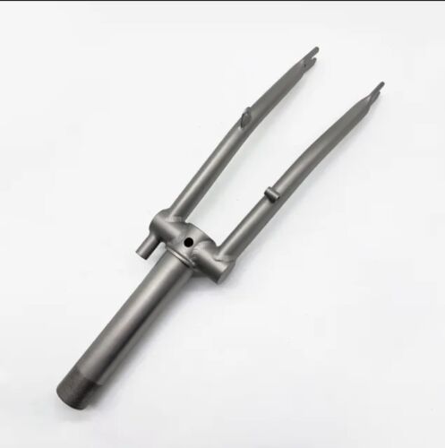 Titanium Fork for BROMPTON in Matt Silver