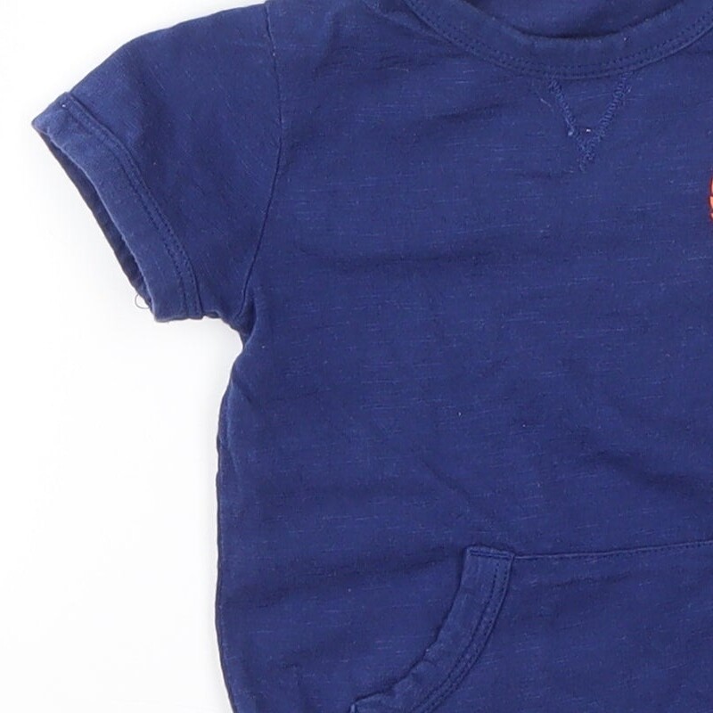 Mini Club Baby Blue 100percent Cotton Basic T-Shirt Size 6-9 Months Crew Neck image 9