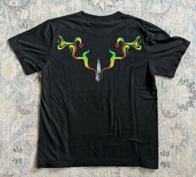 Vintage Bob Marley Single Stitch Medium T-Shirt Wailers Reggae 