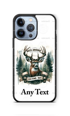 Deer Buck Hunting Season Personalized Phone Case For iPhone 15 14 Samsung Google