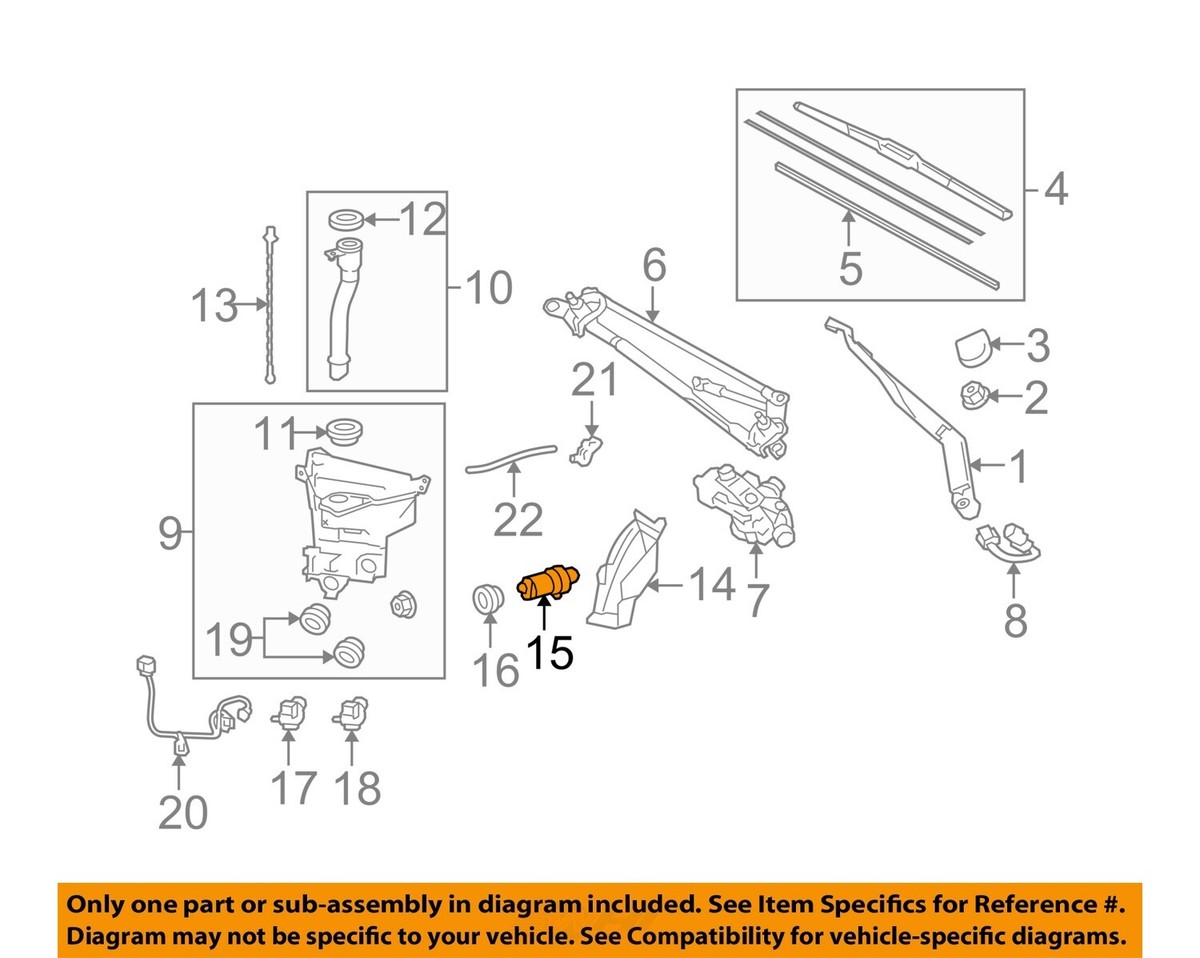 Genuine OEM Washer Fluid Level Sensor for Toyota 85397AA040 for