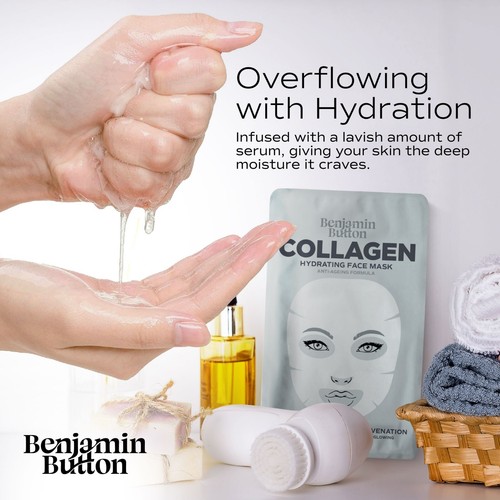 5 x Collagen Face Mask Real Deep Firming Deep Hydrating Overnight Facial Mask - Picture 4 of 7
