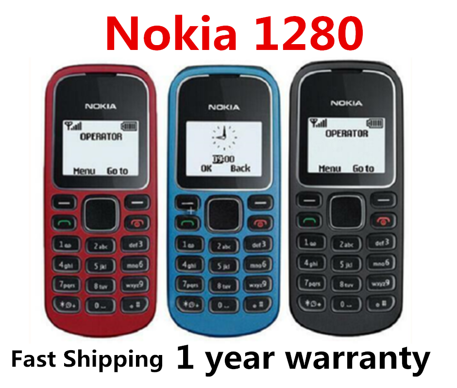 【フィーチャーフォン】Nokia 5152 Dual SIM ノキア ロシア語 Original NOKIA 1280 GSM Unlocked Multilingual keyboard Phone 1Year