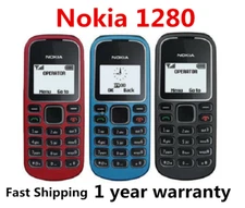 Nokia 1280 2G GSM 900/1800 Unlocked Global Classic CellPhone +1Year WARRANTY