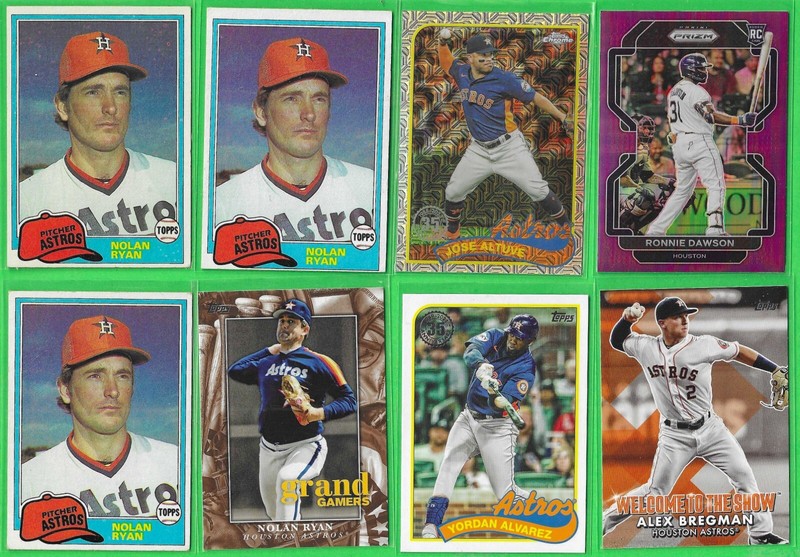 🔥 Astros Baseball Card Lot (130+) – Stars,81 Ryan x3 RCs, Vintage to Now