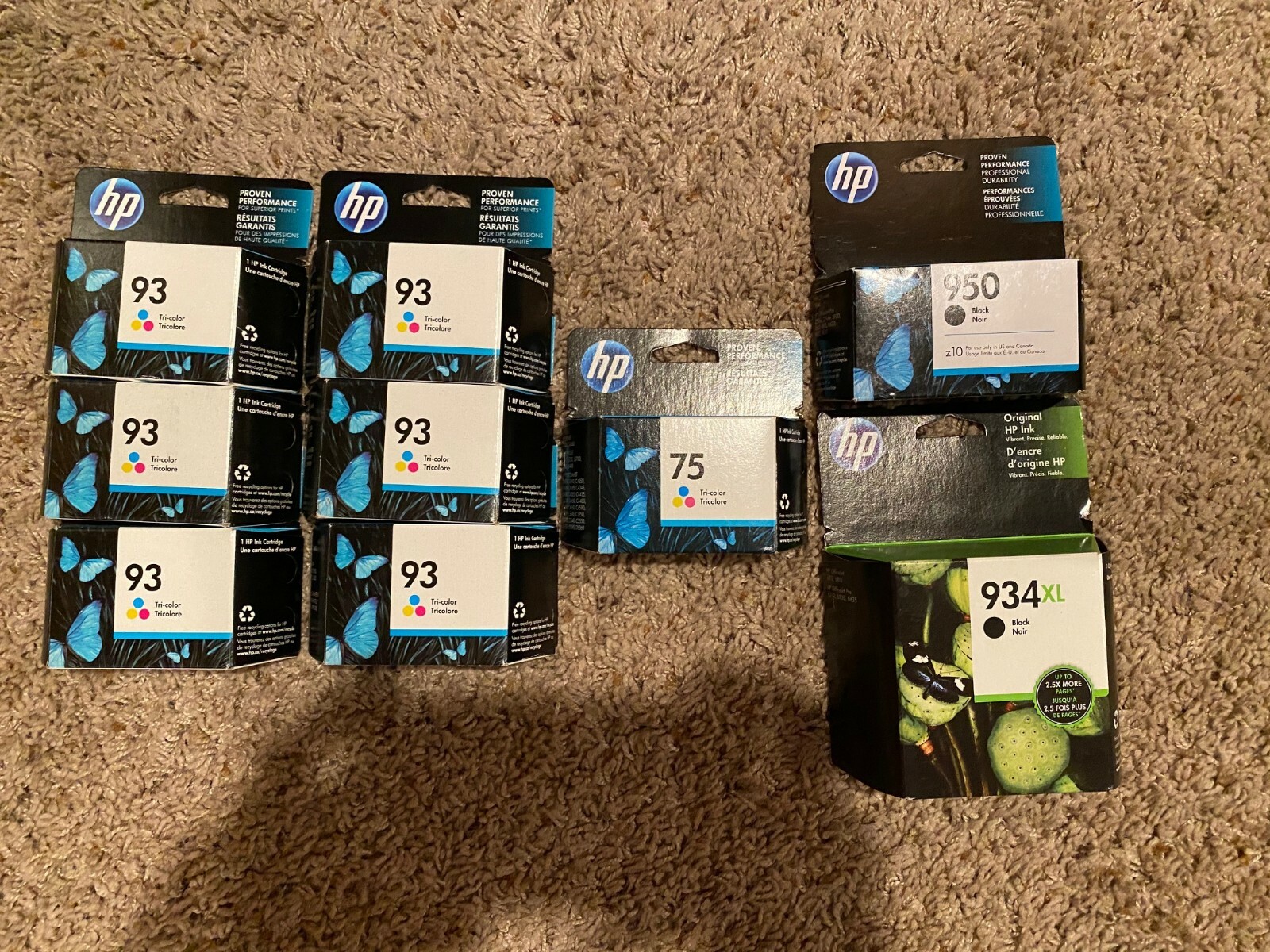 NEW HP Assorted Ink Cartridges (lot of 9) | eBay