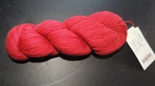 Knit Picks Gloss Fingering Merino Wool Silk yarn Cranberry  1 skein 50g