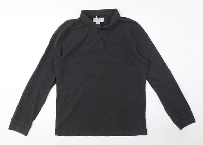 Larsson & Co Herren Sweatshirt schwarz 1/4 Zip M
